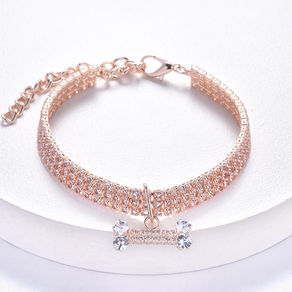 Rhinestone dog collar